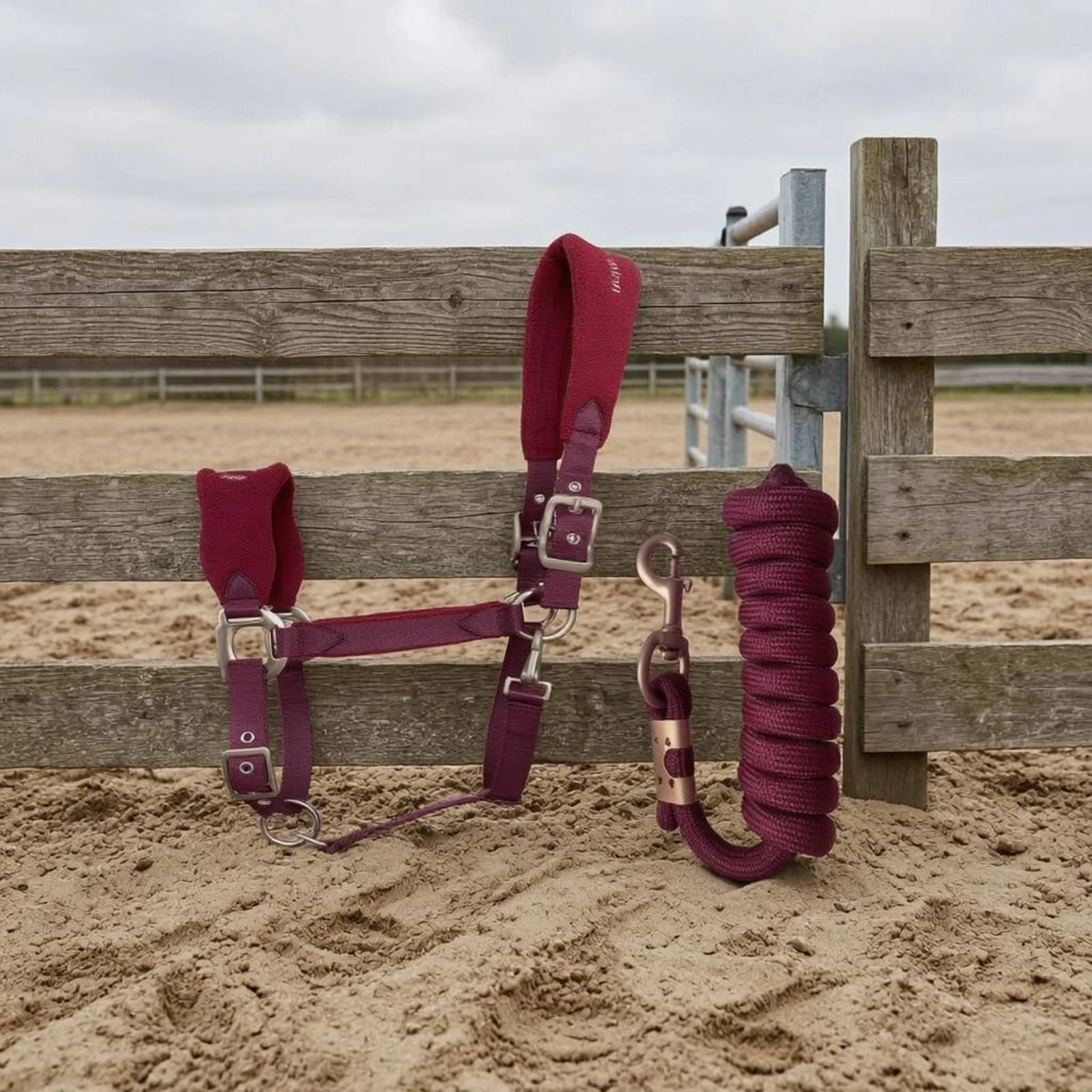 matching-lead-rope-halter-metal-hardware-braided-lead-rope-equine-gear-snap-hook-for-head-control