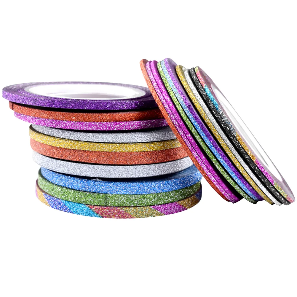 

30pcs Art Strips Decorative Stickers Diy Art Supplies For Women Manicure Accessories Colorful Nail Tapes Festival Party