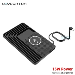 Wireless Car Charger Charging Pad 15w Non Slip Fast Charger For Samsung Car Wireless Charger For Android For iPhone 15 14 13 12