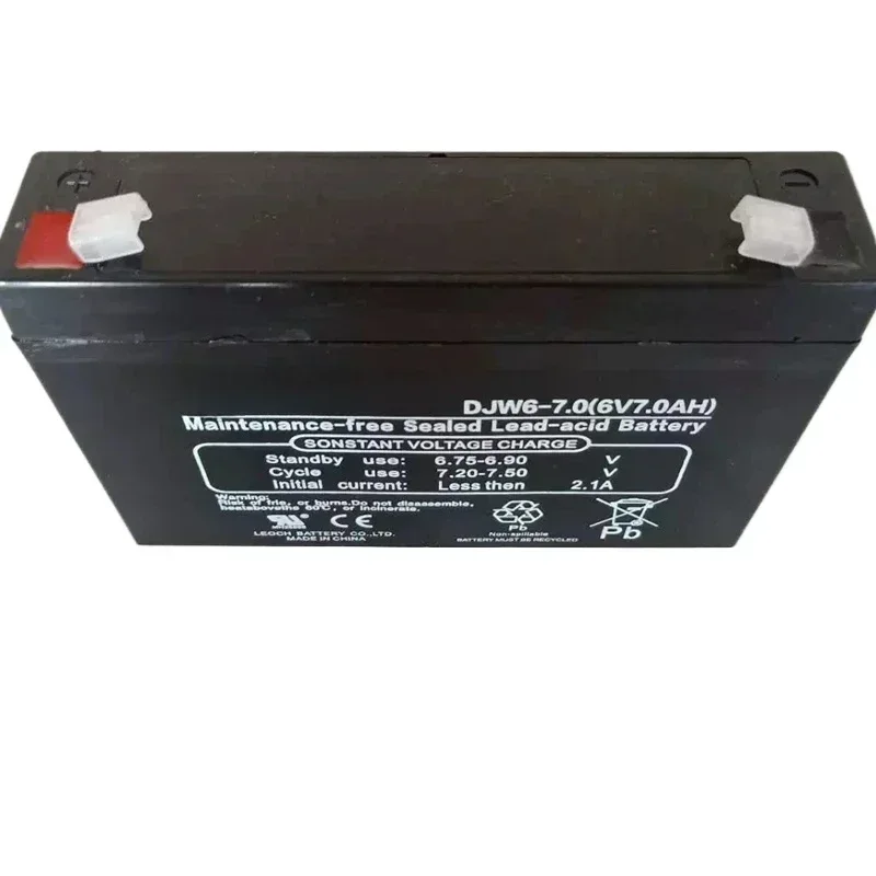 DJW6-7 6V 7.0AH 7000mAh بطارية تخزين عالية السعة للمركبات الكهربائية 6V7AH بطارية عربة أطفال لمركبات الأطفال