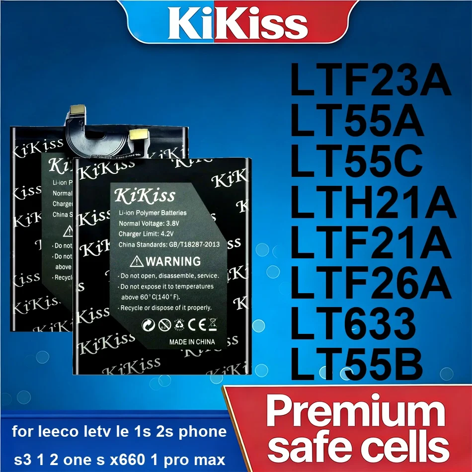 Аккумулятор для мобильного телефона Safe LTF23A LT633 LTF21A 4200-5500 мАч для Leeco Letv LE 1S 2S Phone S3 1 2 One S X660 1 Pro Max