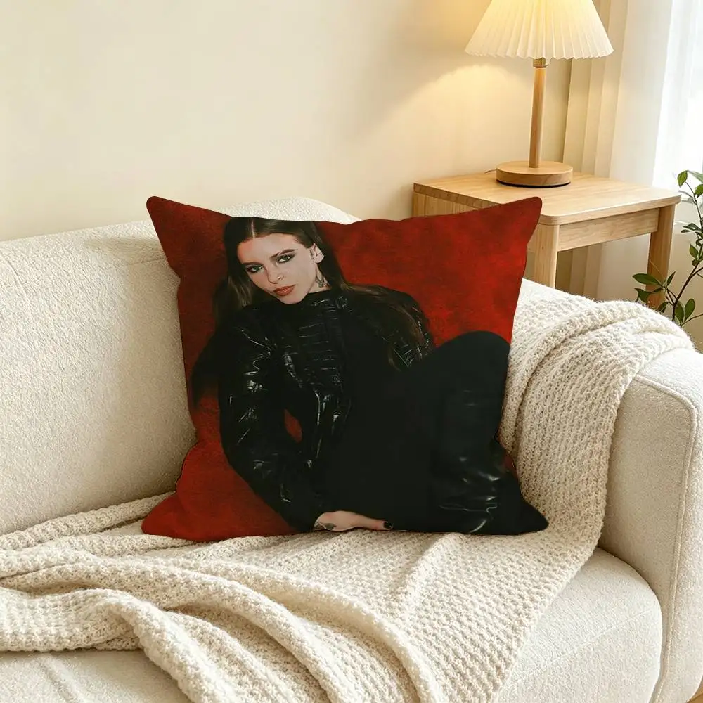 Singer Y-Young Miko  Square Double-Sided printed Pillow Case Bedroom Bedside Pillow Sofa Cushion Cover