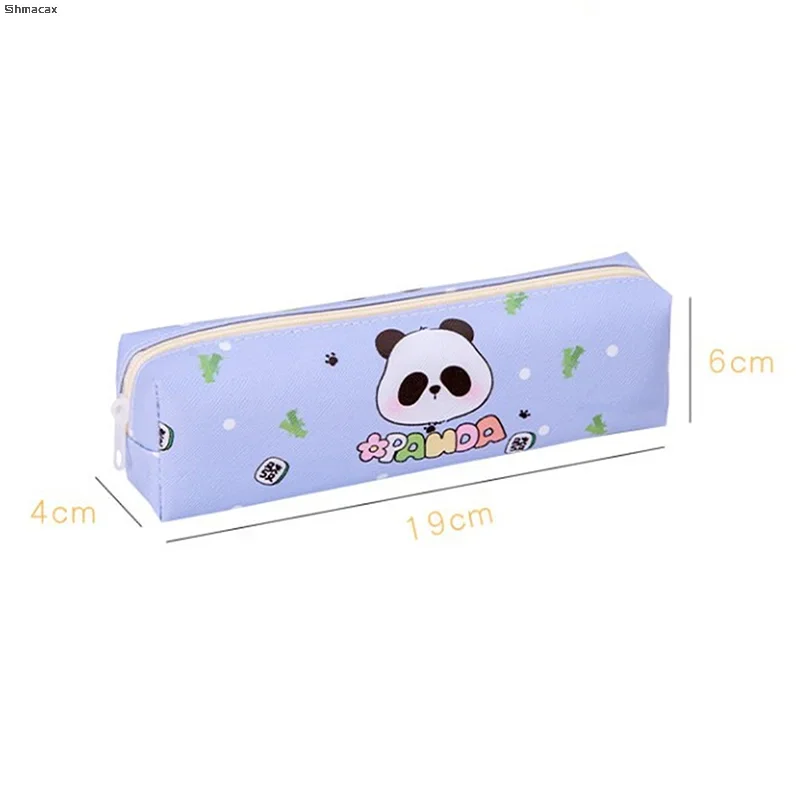 Cartoon Fashion Panda Pencil Bag Cute Creative Stationery Box Large Capacity Pencil Case School Supplies Makeup Bags