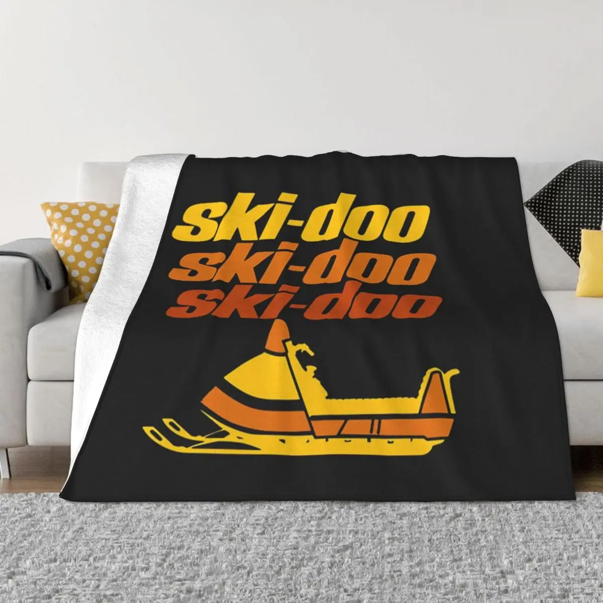 

Ski Doo T-Shirtski Doo Vintage Snowmobiles Plush Bed Blankets Quilt For Bed Blankets And Throws Throw Blanket