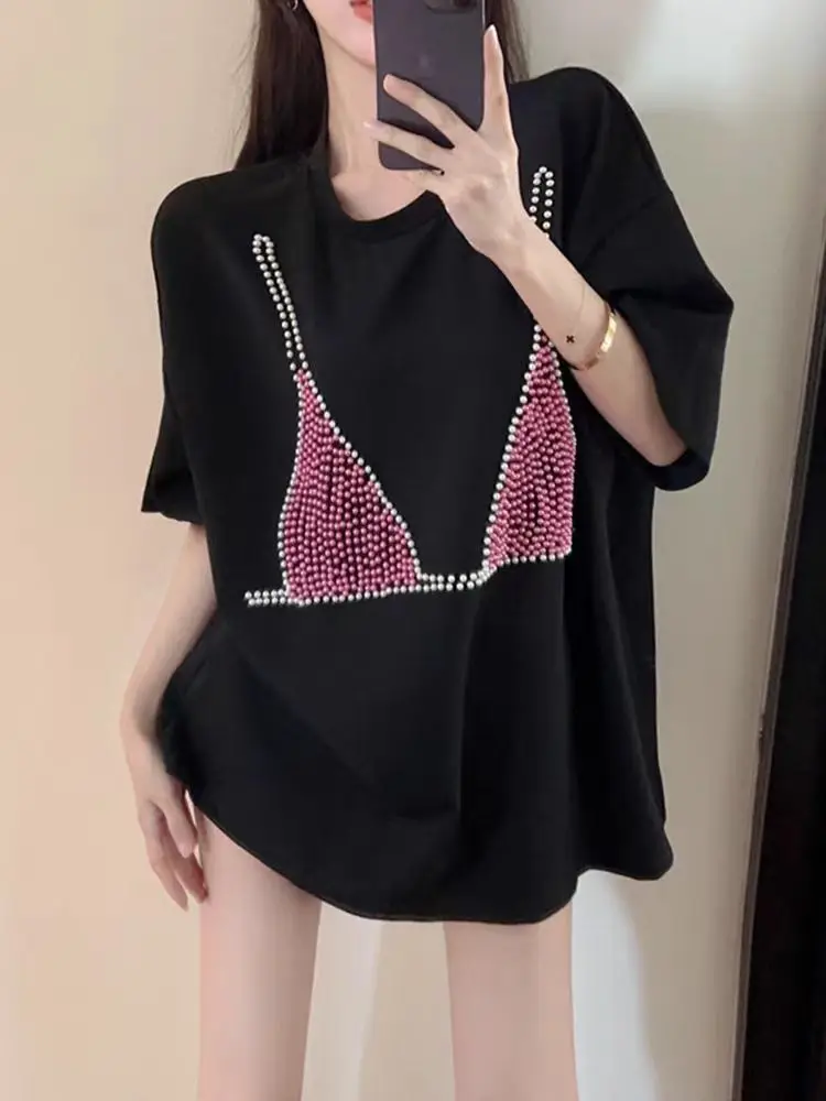 القطن الخالص أزياء الرجعية الساخن ختم الحلو نمط فضفاض ومتعدد الاستخدامات مزاجه عارضة #5