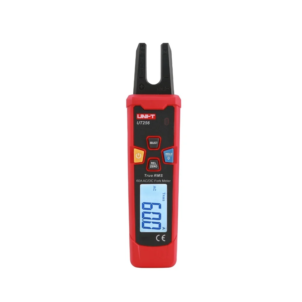 UT256 60A True For RMS Clamp Meter AC DC Fork Multimeter with NCV Function Data Hold Relative Mode and CAT III 600V Rating