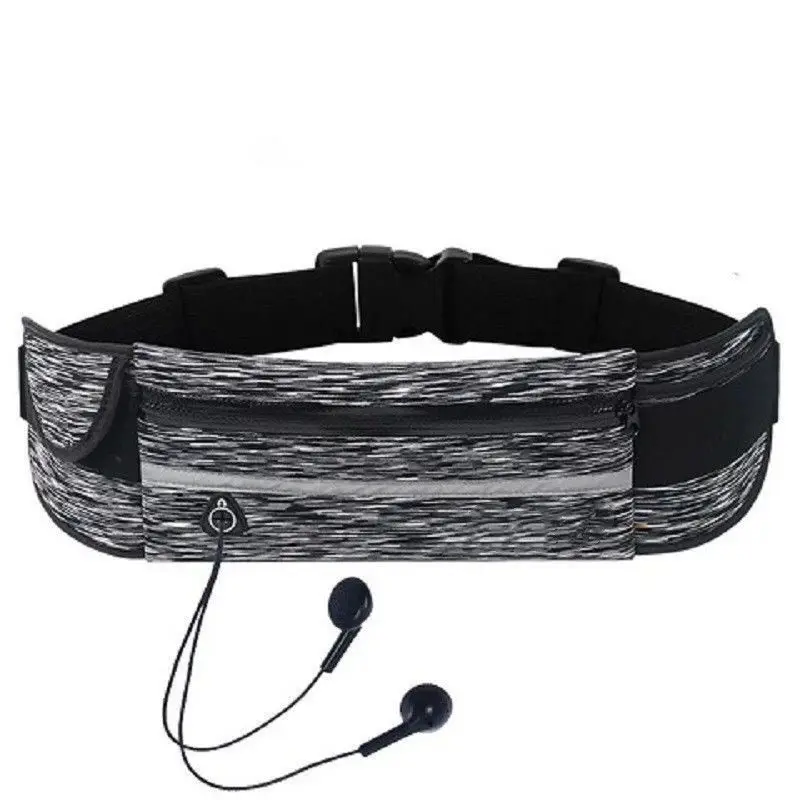 Sports running waist bag, men's and women's outdoor fitness phone bag, waist belt bag, multifunctional waterproof waist bag