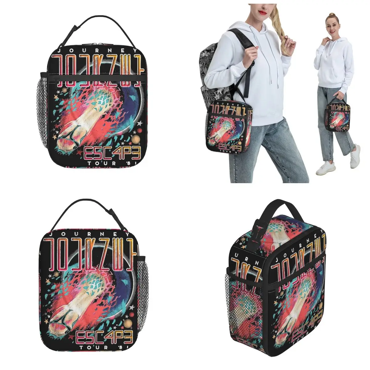 Insulated Lunch Box Escape Tour Journey Rock Band Product Heavy Metal Storage Food Box Unique Design Cooler Thermal Lunch Box