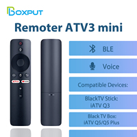 Boxput Remoter ATV3 Mini Voice Air Mouse Remote BT Wireless Remote Controller BLE Control for Q5 Smart TVbox Q3 Android TV Stick