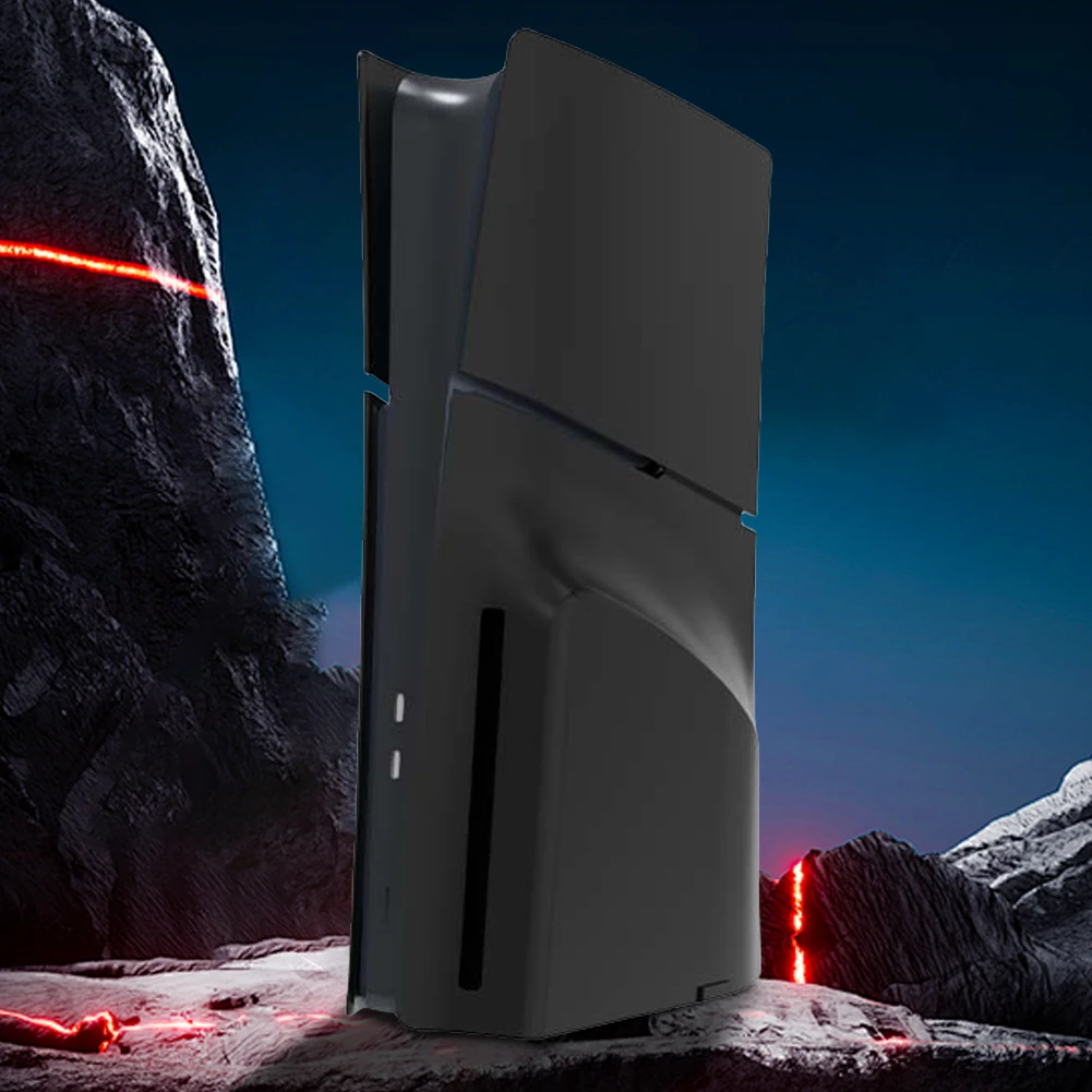Frontplatten-Konsolenabdeckung, geteilte ABS-Hartschale, staubdichte Hartschalen-Hautabdeckplatten für Playstation 5, Slim Disc/Digitalkonsole