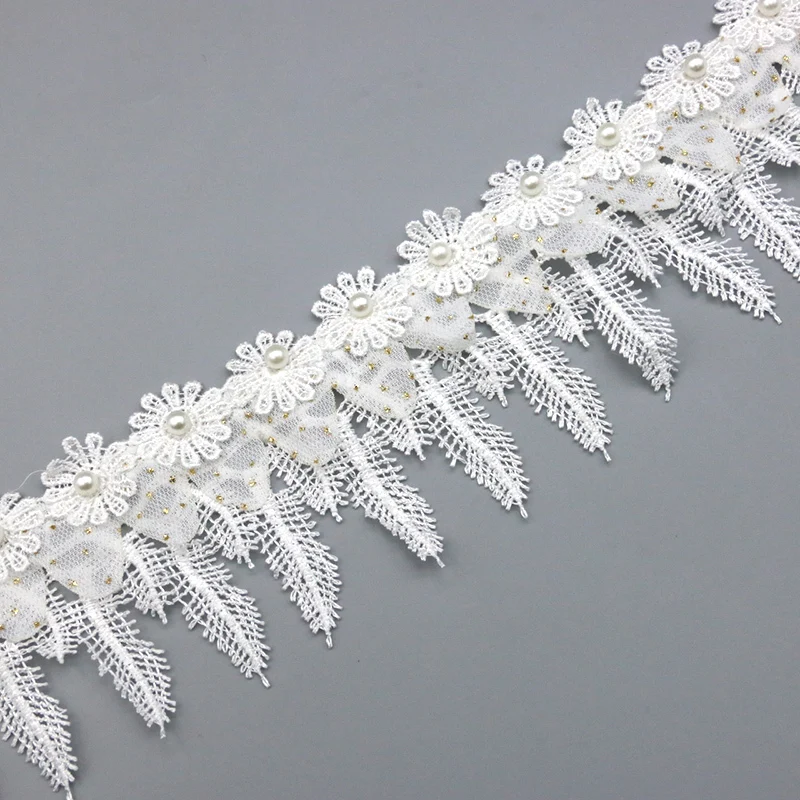 (1yard/lot) White Water-soluble Mesh Lace Fabric Laces Decoration Clothing Sewing Accessories Home Furnishing Decorative DIY