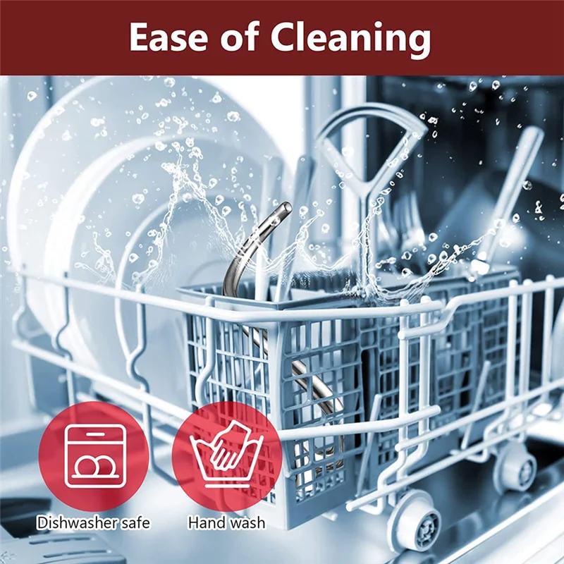 خطاف عجين للمطبخ ، رفع 5QT وخلاط حامل 6QT ، مرفق آمن لغسالة الصحون