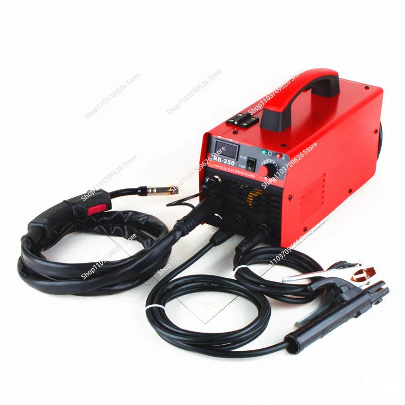 NB-250 Gasless Welding Machine Digital Display 2-In-1 Welder Airless Arc Tig Mig Welder Household Electric Welding Device 220V