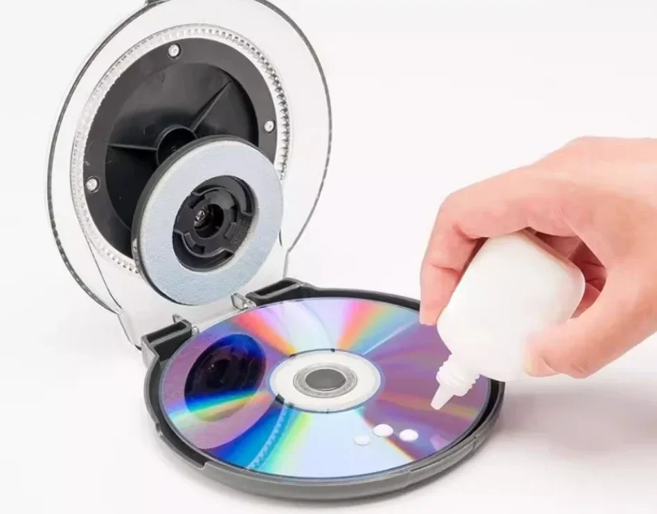 CD Repair Machine CD Disc Scratch Repair Device DVD Data Recovery Set Cleaning Fluid Paste Tool Cleaner