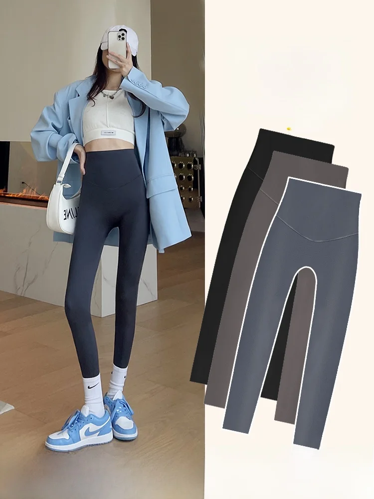 

Women's ark Skin Tight Leggings Thin Model Cycling Fitn Yoga High Waist Abdomen Inverter Hip Raising Leg Slimming