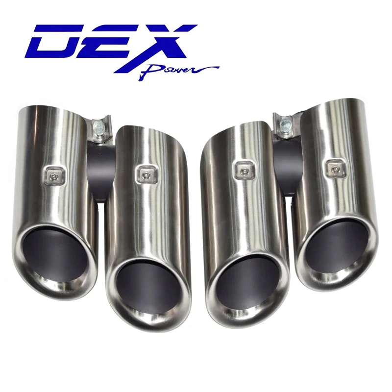 

Hot sell Stainless Steel Exhaust Pipe for 14-24 Macan GTS Quad Sports Black Tip Tail Throat Muffler Exhaust Pipe with Exhaust