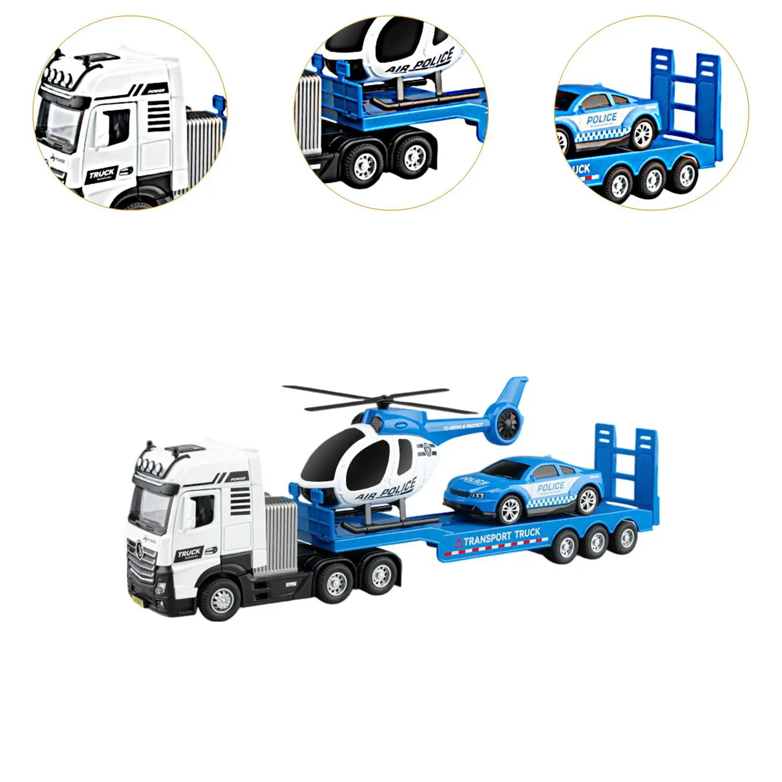 Véhicule jouet camion motricité Fine retirer véhicule 1/50 camion d'ingénierie pour enfants âgés de 3 ans et plus cadeaux d'anniversaire pour enfants garçons