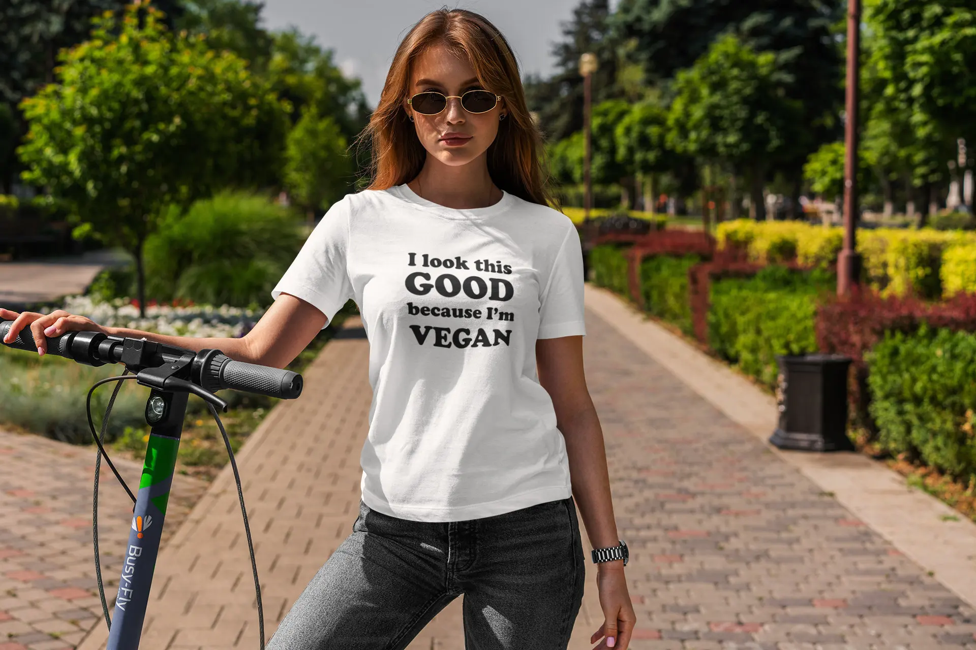 

I Look This Good Because I'M Vegan T Shirt Funny Gift Clothing For Cool