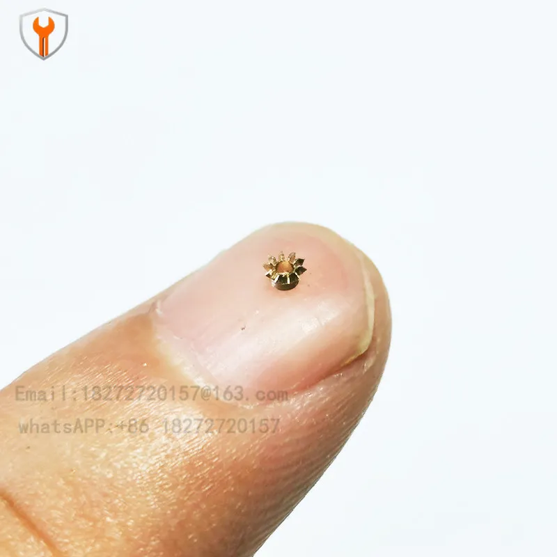 0.2 Mode Miniature Bevel Gear 10 Perforated 0.8/1 Brass 90 Degree Mini 1:1 Bevel Gear Model Car Model Drive