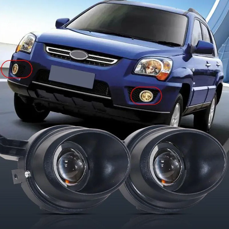 ハイロービーム2インチBi-LEDフォグランププロジェクターレンズ12V 40W 3000K 6000K キア スポーテージ車用フォグライト