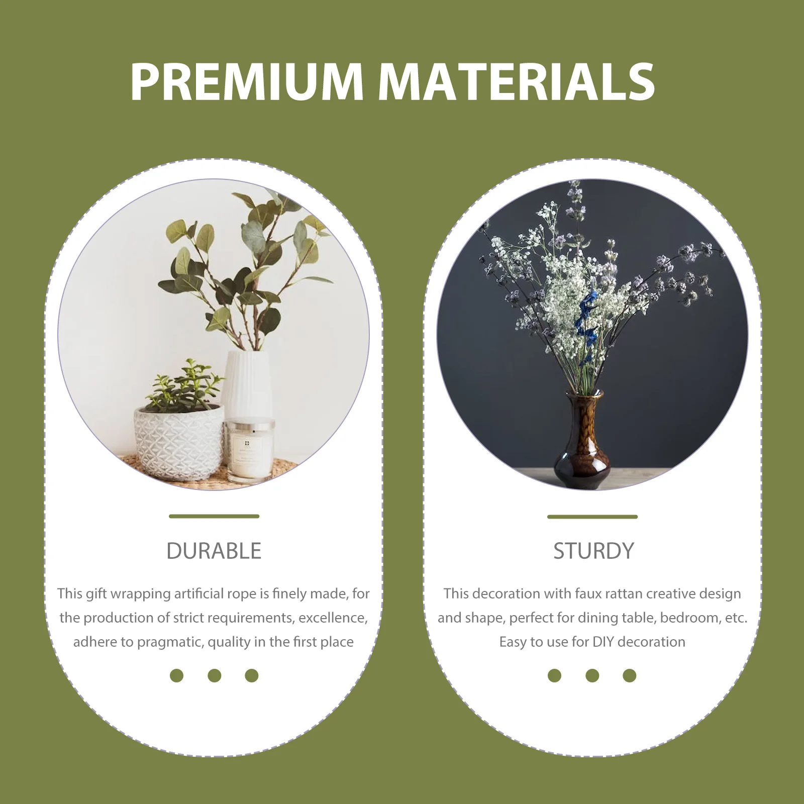 

1 Roll Artificial Rattan Rope For Decoration Diy Burlap String Gift Wrapping Craft Making Faux Vine Kindergarten Party Home