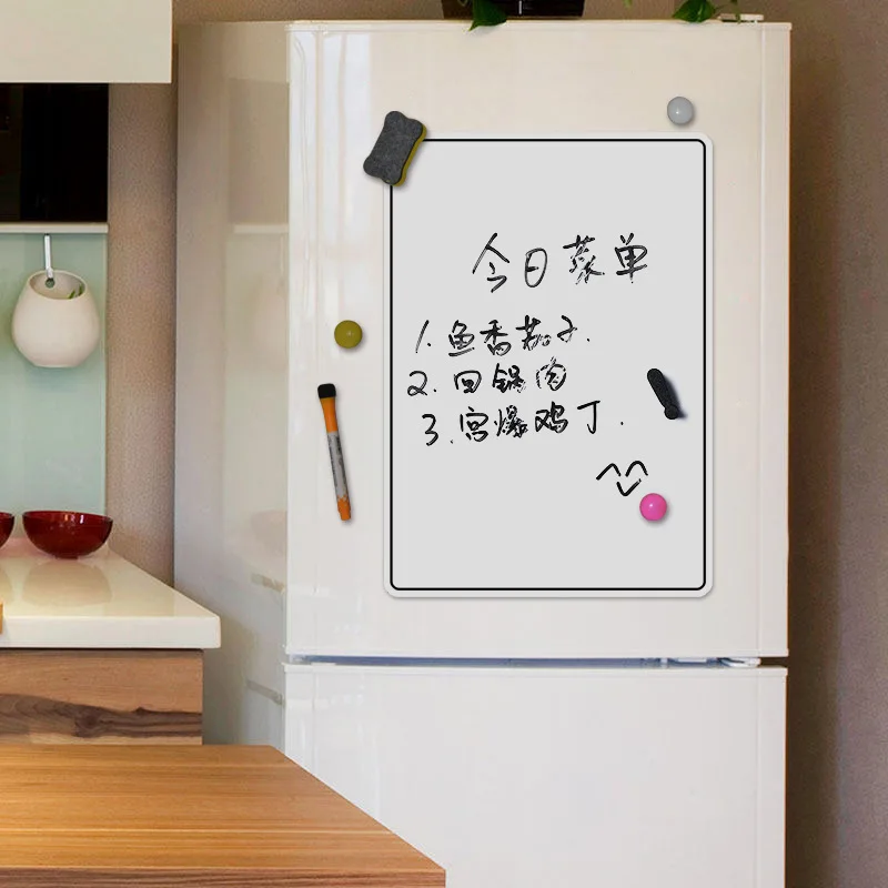 

Erasable Whiteboard Fridge Magnet Board Monthly Weekly Schedule Soft Whiteboard Calendar Stickers Memo Message Writing Pad