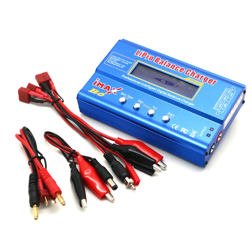 Imax B6 80W 6A Battery Charger Lipo NiMh Li-Ion Ni-Cd Digital RC Balance Charger/Discharger 15V 6A Adapter For Airplane Car Toys