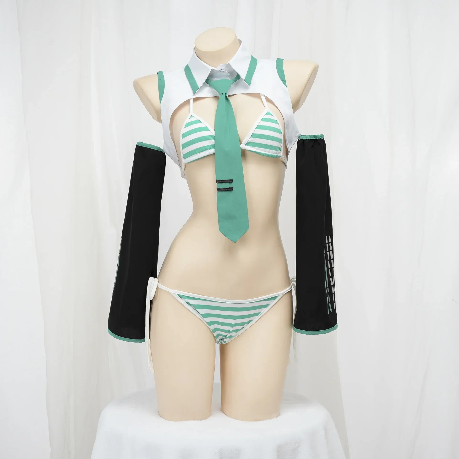 Miku Cosplay Miku Formula Suits Cosplay Costume Girl Snow Christmas Roleplay Uniforms Bikini Set Cosplay