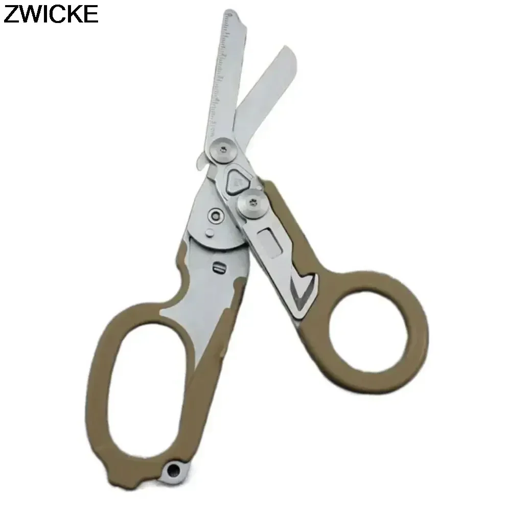 Outdoor Survival Tools Folding Stainless Steel Retractable Medical Scissors Multifunctional Tactical Pliers Medical Scissors