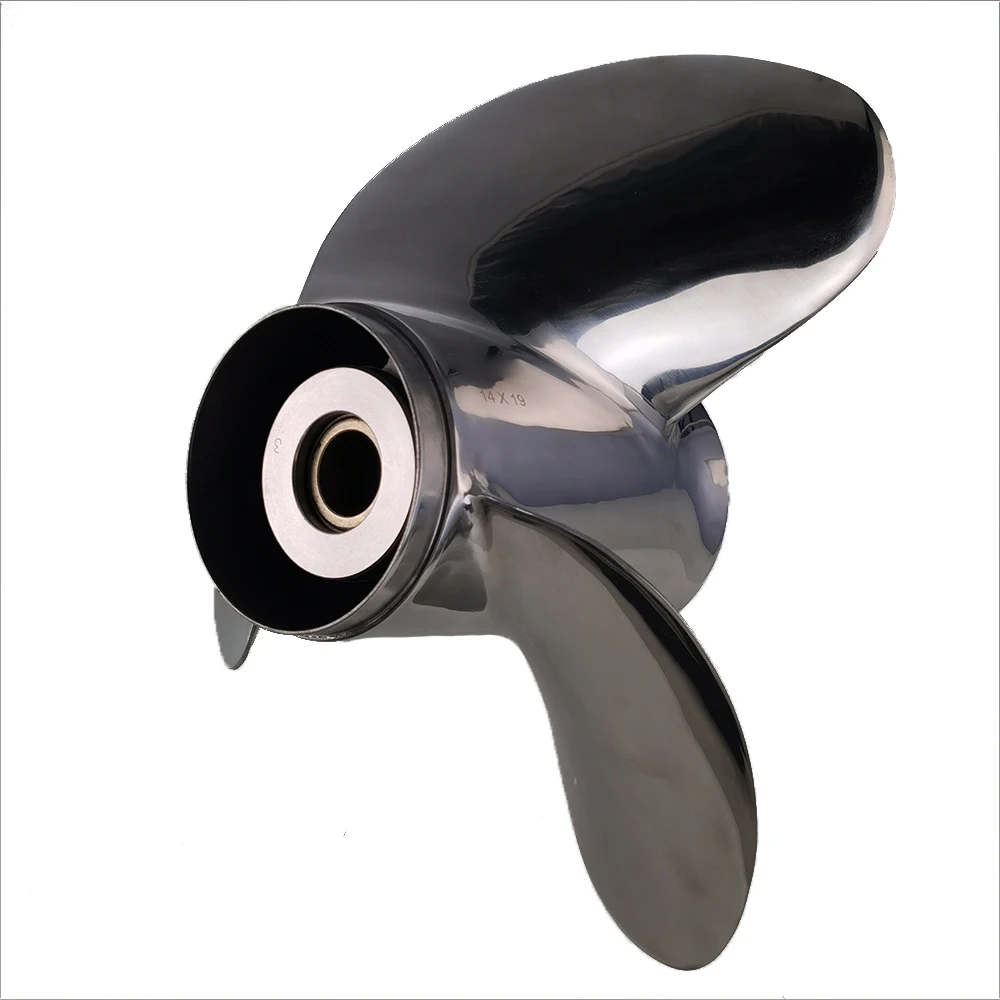 60-130HP STAINLESS STEEL 3 Blade 13 1/4* 17 5 Tooth Marine Propeller For Hon Outboard Engine