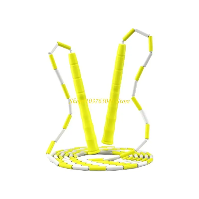 R53E Childrens Beads Skipping Rope Secure Grip Junior Exercise Skipping Rope
