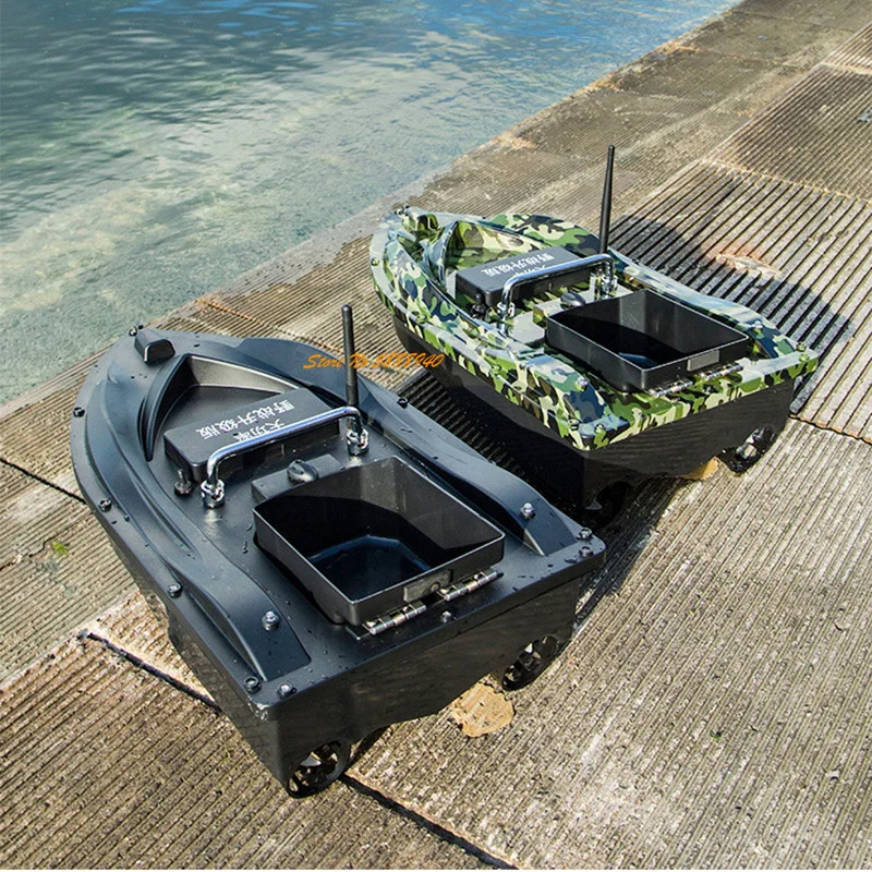 Bateau d'appât RC télécommandé professionnel, croisière à vitesse constante, haute puissance, 2kg, 8 heures, 500m, 5 veilleuse, bateau de pêche RC intelligent