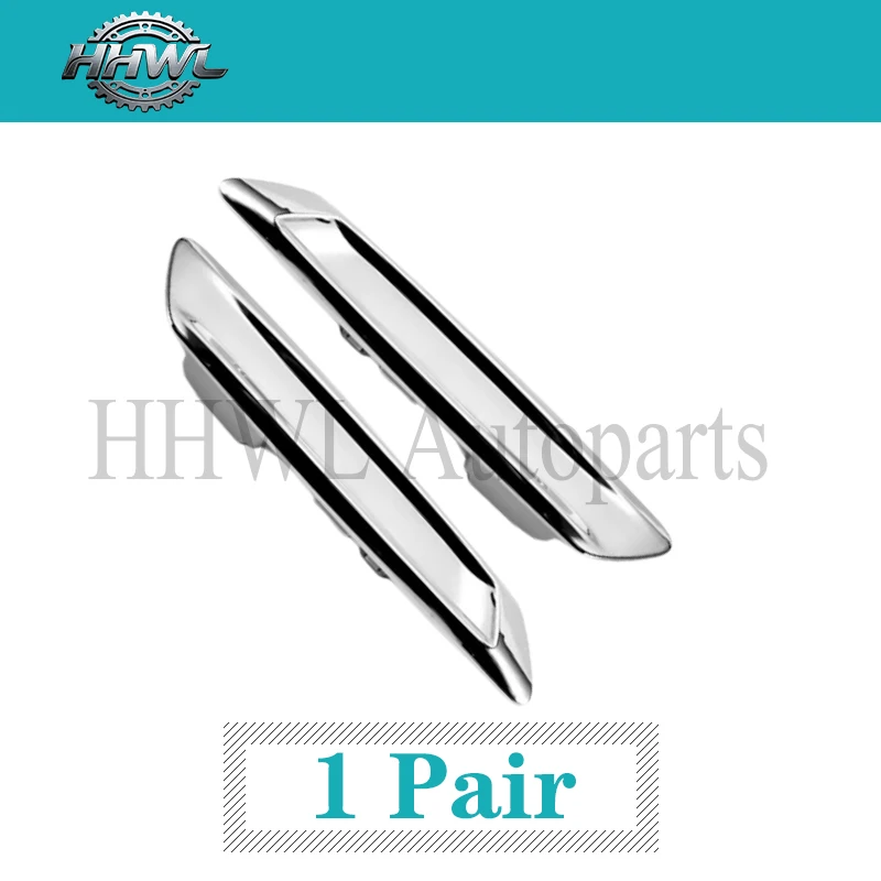 Black/Silver,No Light/ With Light Front Left Right Side Bumper Fender Light For BMW 5 Series F10 F18 520 525 530 535 528 523 image 3