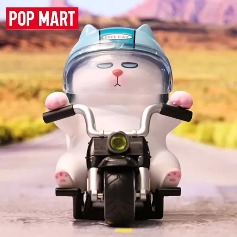 

POP MART Vivicat, милый шлем, серия, слепая коробка, игрушки, каваи, аниме, экшн-фигурка, сюрприз, тайная коробка, куклы, подарок для девочек