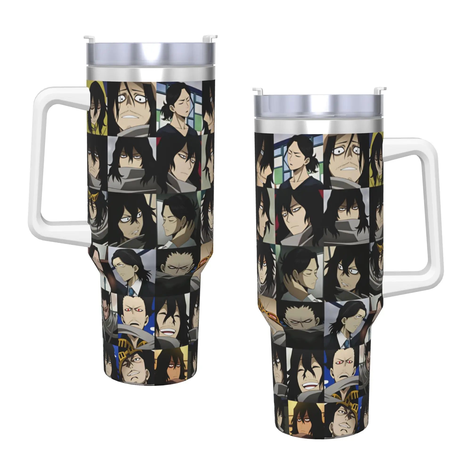 Stainless Steel Tumbler Aizawa Shota  Coffee Mug  Heat Preservation Cold Drink Car Mugs Driving Printed Water Bottle