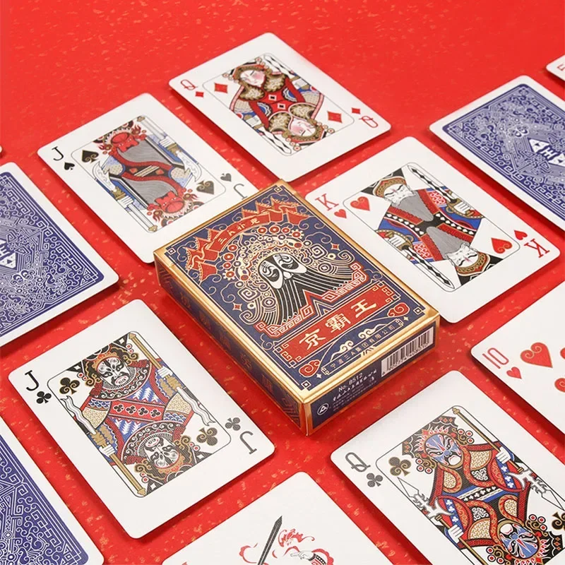 Chinese Stijl Peking Opera Poker Kaarten Chinese Traditionele Cultuur Nieuw Patroon Volwassen Speelkaarten 57*87mm Fun tafel Spel Rekwisieten