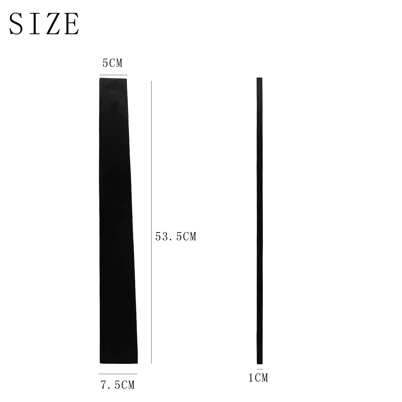 M MBAT Guitar Fretboard Ebony Wood Fingerboard Replacement for Acoustic Electric Guitar Luthier Repair Parts Fretboard 10Pcs