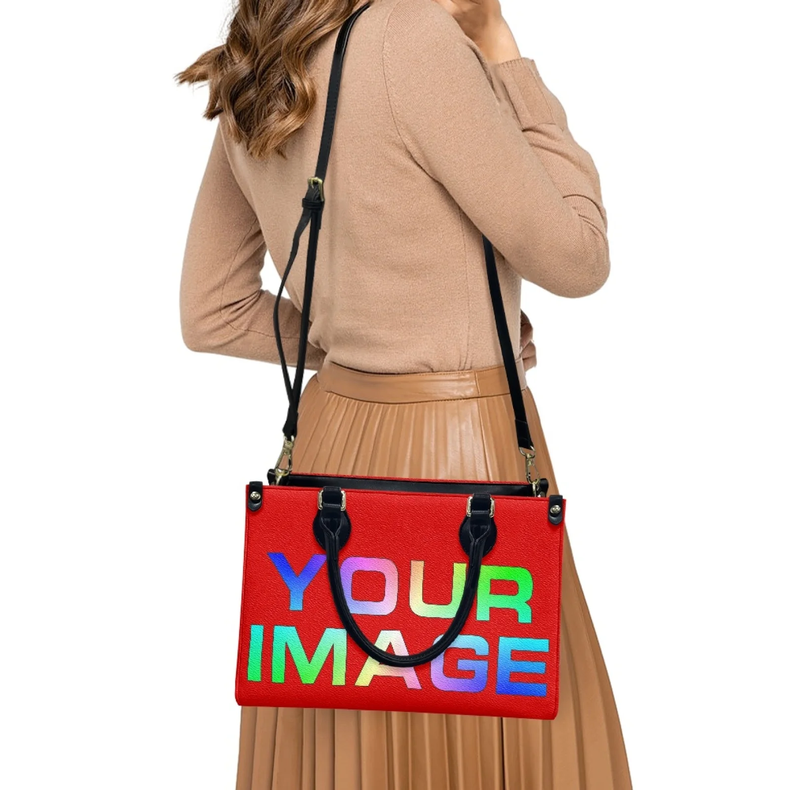 Fashion Shoulder Bag PU Leather Ladies Handbags Designer Crossbody Bags for Women Daily Used Custom Print On Demand