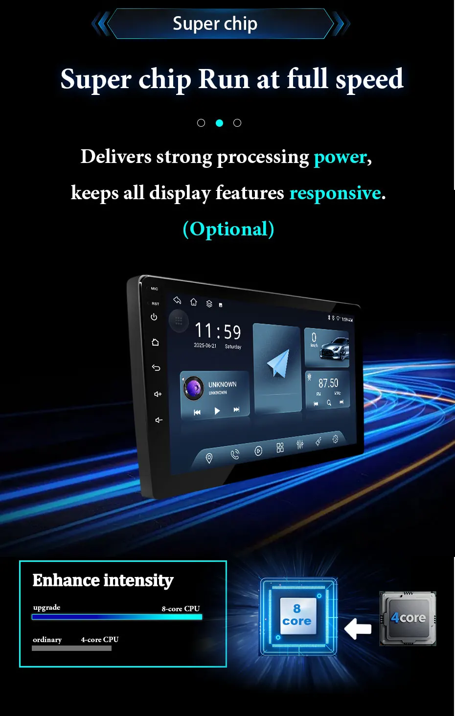 Android 16 Auto Für Chevrolet Tahoe Suburban GMC Yukon 2014 - 2021 Kabelloses CarPlay Autoradio Multimedia Stereo GPS DVD Kein 2 Din – Detail 7