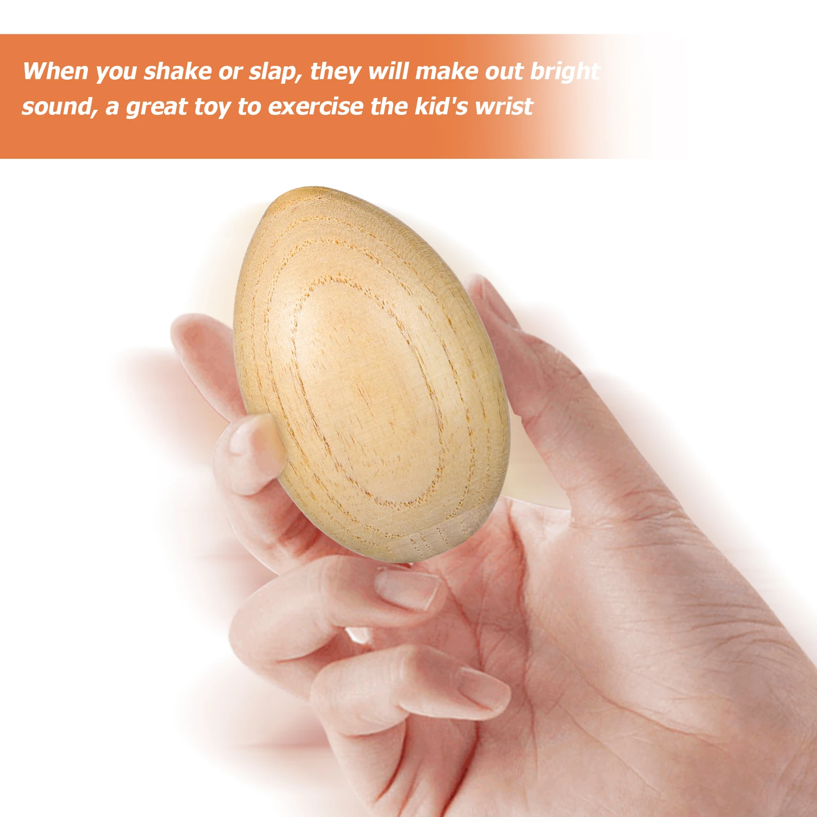 

Wooden Sand Egg Rhythm Stick 20X2Cm Kids Percussion Instrument Toddler Musical For Latin African Drumming Educational Rhythm