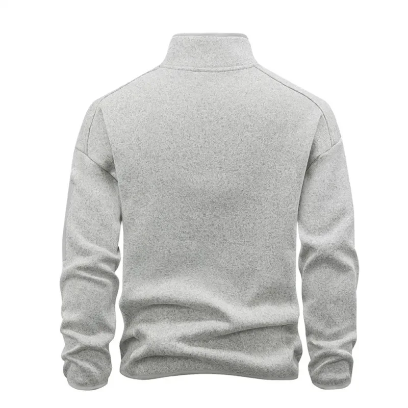 Spring Autumn Men's Fashion Hoodies Outwear Long Sleeve Stand Collar Cardigan Coat Hoodie Male Casual Sports Zipper Jacket Man