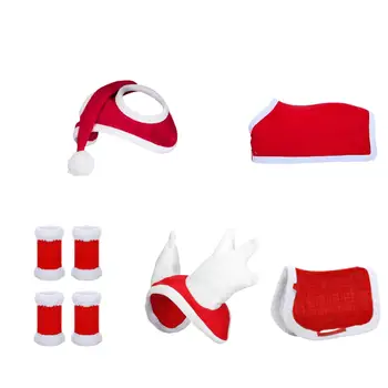 Sombrero de fiesta de caballo Sombrero de caballo de Navidad Gorra de vacaciones Equipo ecuestre de carrera de equitación Sombrero de Navidad de caballo Sombrero de Papá Noel de caballo para Navidad