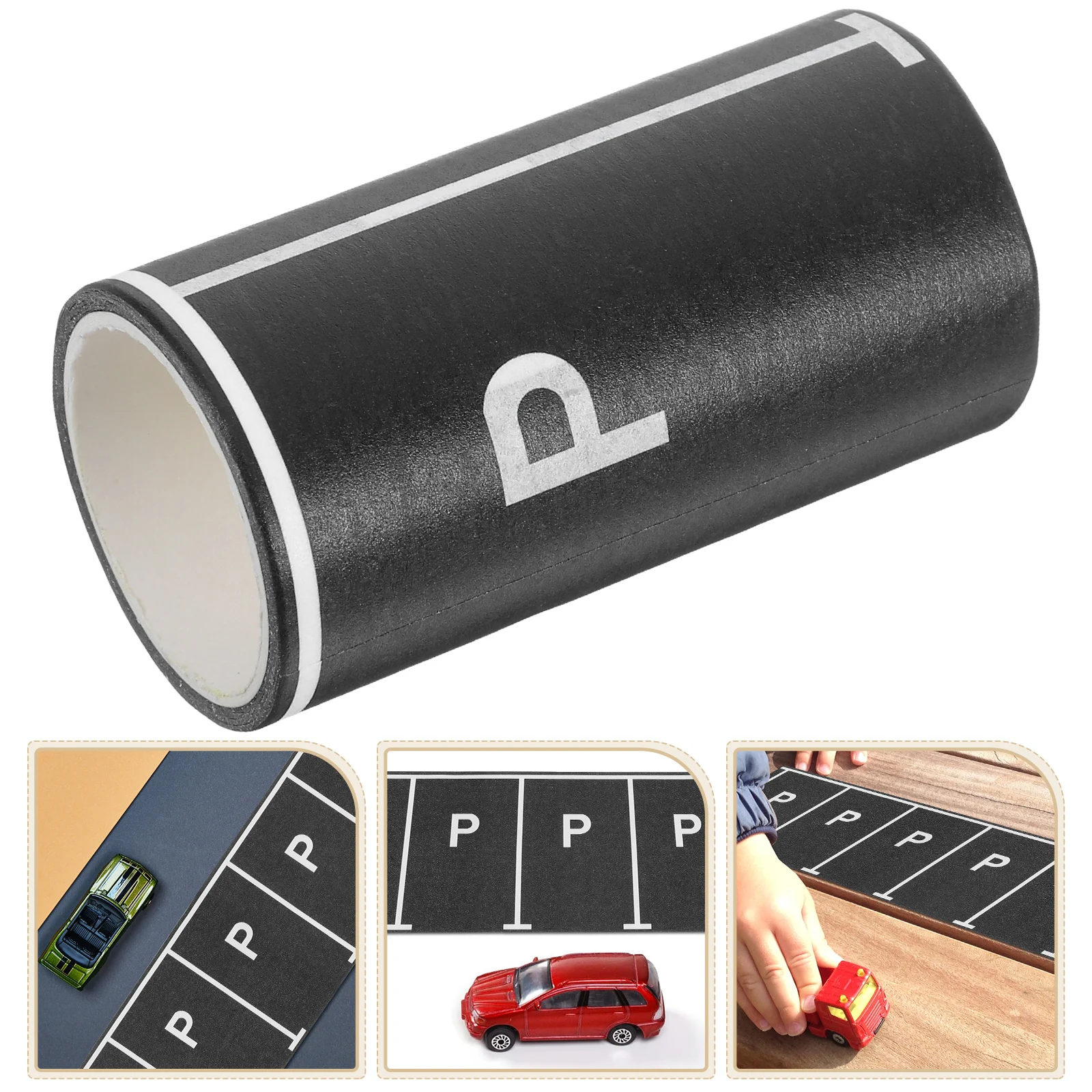 

DIY Supply Miniature Parking Lot Tape Roll Enhance Creativity Easy Setup Realistic Scene Accessories Included DIY Supply