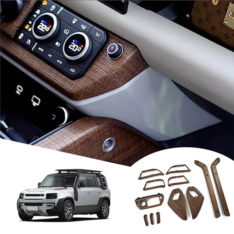 

Center Console Shift Lever ProtectiveReal Dry Decorative Strip for Central Control Armrest for 2022 2023 Land Rover Defender