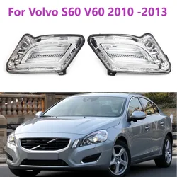 Dla Volvo S60 V60 2010 2011 2012 2013 lewego/prawego samochodu przednia obrysówki LED lampa światło kierunkowskazu 31278558 31278557