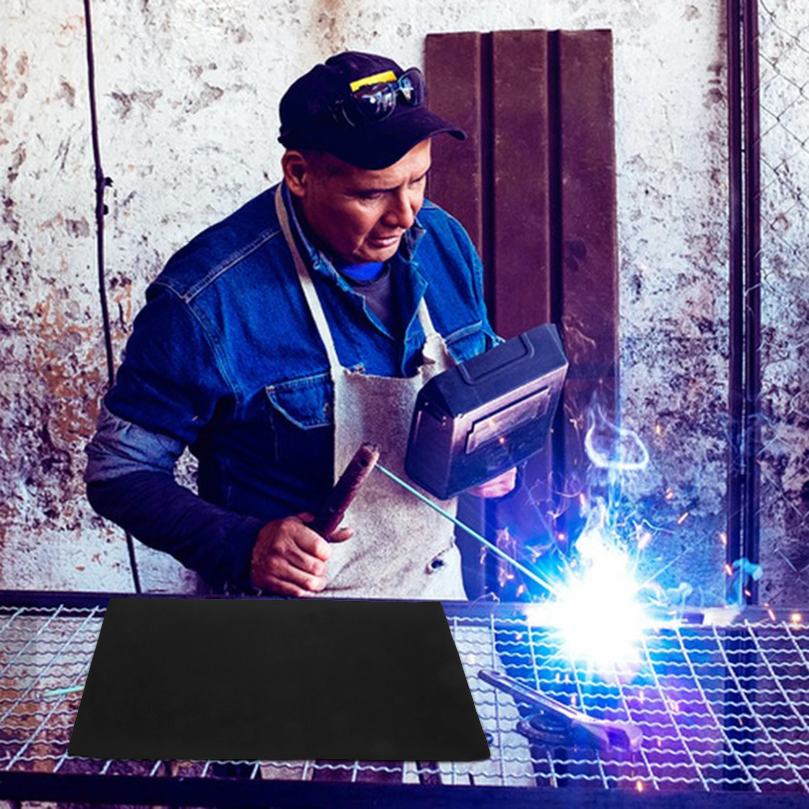 Fireproof Welding Blanket Heavy Duty Heat Resistant Fire Retardant Mat for Soldering Welding Campfire Use Fire Resistant Mat