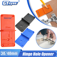 Hinge Hole Drilling Guide Plastic 35mm Woodworking Punch Opener Locator for Cabinets Installation DIY Template Woodworking Tools