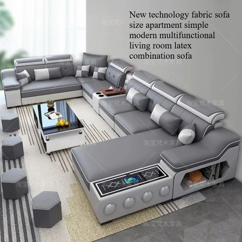 Salon Theater Living Room Sofa Electric Oversized Extended Gray Living Room Sofa Leather Bedroom Relaxsessel Hotel Furniture