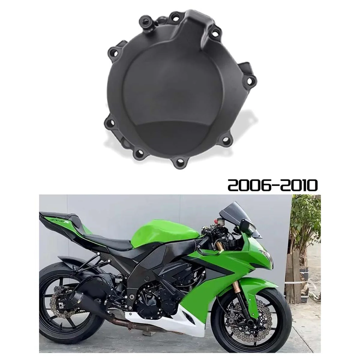 Engine Cover Motor Stator Cover Crankcase Cover Right Shell for Kawasaki ZX-10R 2006-2010 ZX10R Ninja ZX 10R