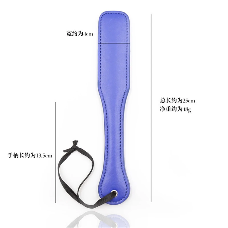 Blue PU Leather Spank,Horse Whip Flog Spank Paddle per Horse Training Crop equestre Riding Bat